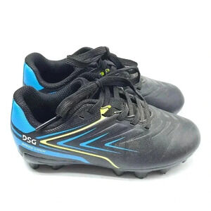 DSG Youth Soccer Cleats Black & Blue Size 9K With Dynamic Design Speed Viper